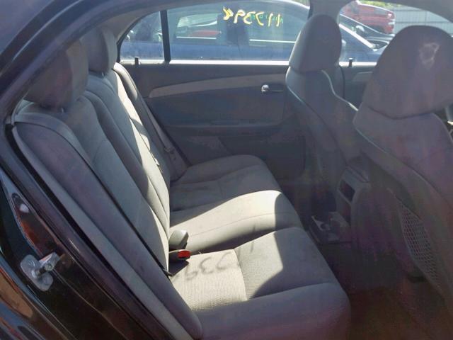 1G1ZC5EB0AF103528 - 2010 CHEVROLET MALIBU 1LT BLACK photo 6