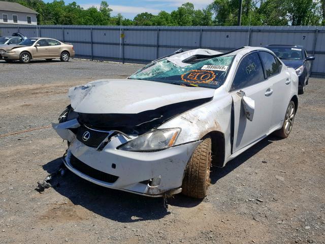 JTHCK262785018360 - 2008 LEXUS IS 250 WHITE photo 2