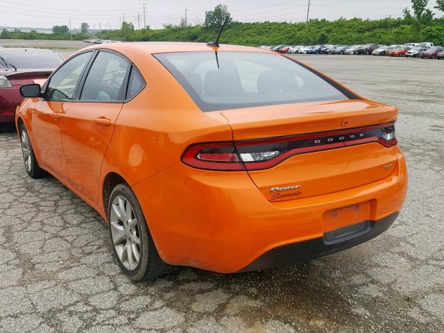 1C3CDFBA8DD171432 - 2013 DODGE DART SXT ORANGE photo 3