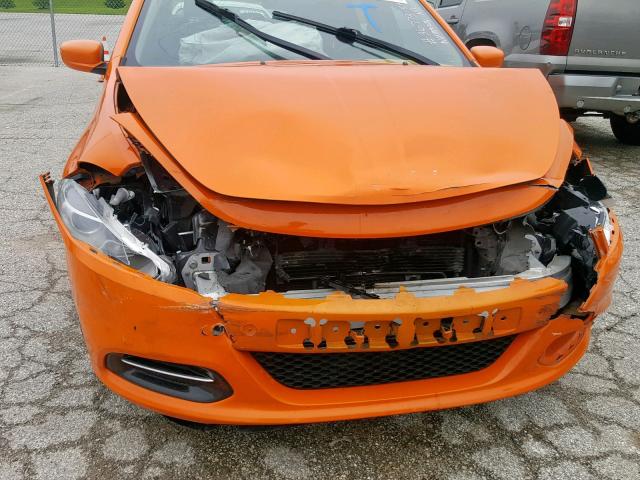 1C3CDFBA8DD171432 - 2013 DODGE DART SXT ORANGE photo 9