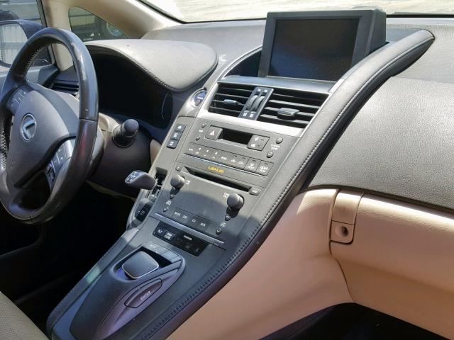 JTHBB1BA6A2029702 - 2010 LEXUS HS 250H BLACK photo 9