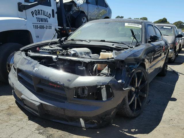 2B3KA73W76H386825 - 2006 DODGE CHARGER SR BLACK photo 2