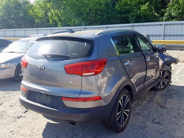 KNDPCCA69G7817155 - 2016 KIA SPORTAGE E GRAY photo 4