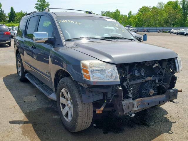 5N1AA08B95N711628 - 2005 NISSAN ARMADA SE GRAY photo 1