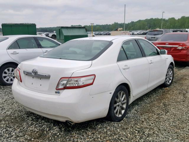 4T1BB3EK3AU119486 - 2010 TOYOTA CAMRY HYBR WHITE photo 4