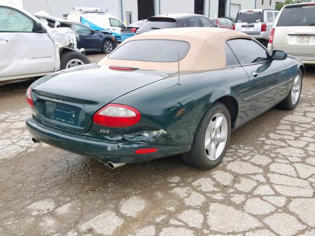 SAJGX2040XC039125 - 1999 JAGUAR XK8 GREEN photo 4