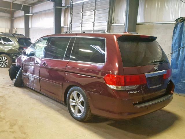 5FNRL3H95AB087111 - 2010 HONDA ODYSSEY TO BURGUNDY photo 3