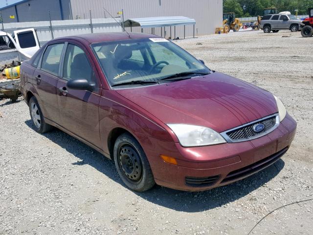 1FAFP34N57W360035 - 2007 FORD FOCUS ZX4 BURGUNDY photo 1