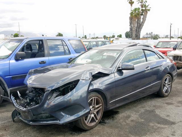 WDDKJ5KB8EF258634 - 2014 MERCEDES-BENZ E 350 GRAY photo 2