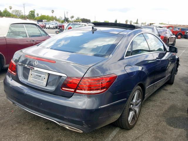 WDDKJ5KB8EF258634 - 2014 MERCEDES-BENZ E 350 GRAY photo 4