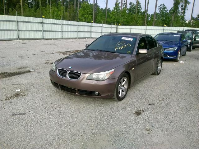 WBANE535X7CY05859 - 2007 BMW 525 I BROWN photo 2