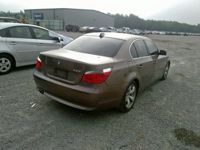 WBANE535X7CY05859 - 2007 BMW 525 I BROWN photo 4