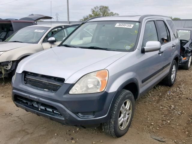 JHLRD78894C010211 - 2004 HONDA CR-V EX SILVER photo 2