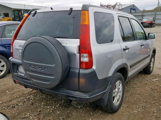 JHLRD78894C010211 - 2004 HONDA CR-V EX SILVER photo 4