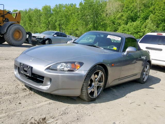 JHMAP21468S002136 - 2008 HONDA S2000 GRAY photo 2