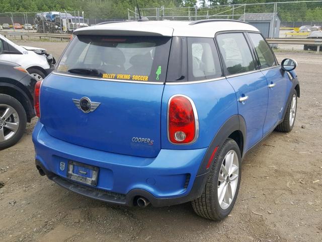 WMWZC5C57DWP33035 - 2013 MINI COOPER S C BLUE photo 4