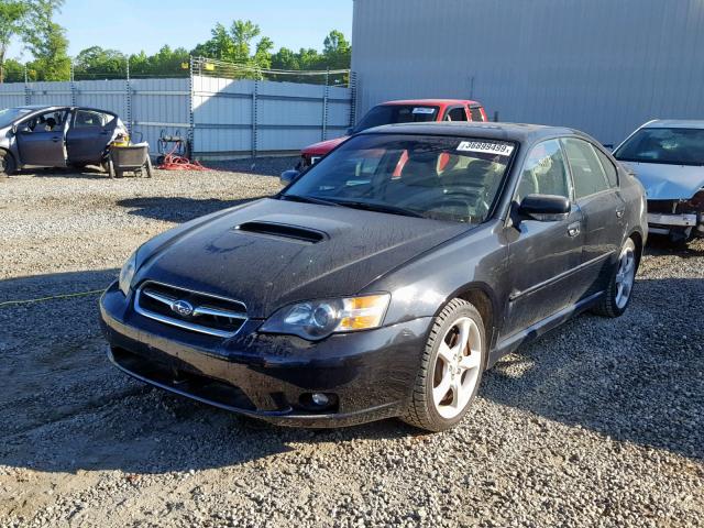 4S3BL676954214126 - 2005 SUBARU LEGACY GT BLACK photo 2