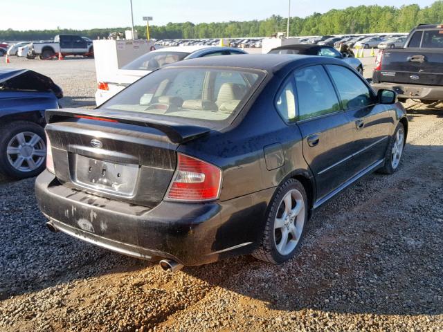 4S3BL676954214126 - 2005 SUBARU LEGACY GT BLACK photo 4