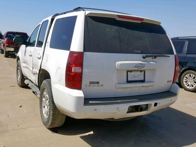 1GNFC13017R366307 - 2007 CHEVROLET TAHOE C150 WHITE photo 3