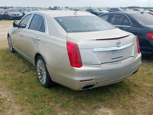 1G6AT5SX2E0134506 - 2014 CADILLAC CTS PREMIU GOLD photo 3