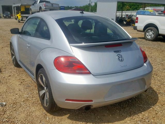 3VWV67AT6CM661472 - 2012 VOLKSWAGEN BEETLE TUR SILVER photo 3