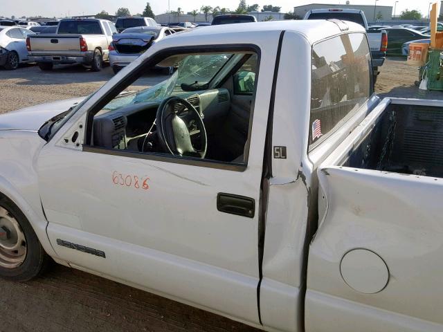 1GTCS14X1TK528787 - 1996 GMC SONOMA WHITE photo 10