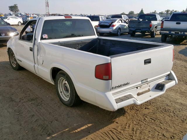 1GTCS14X1TK528787 - 1996 GMC SONOMA WHITE photo 3