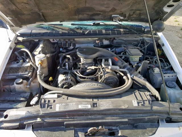 1GTCS14X1TK528787 - 1996 GMC SONOMA WHITE photo 7