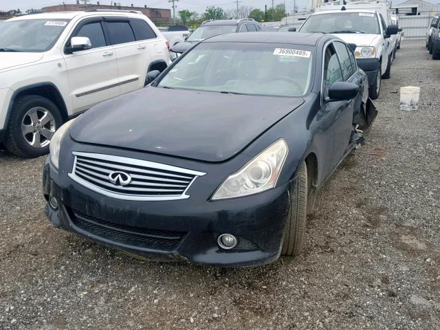 JN1CV6AR6BM350388 - 2011 INFINITI G37 BLACK photo 2