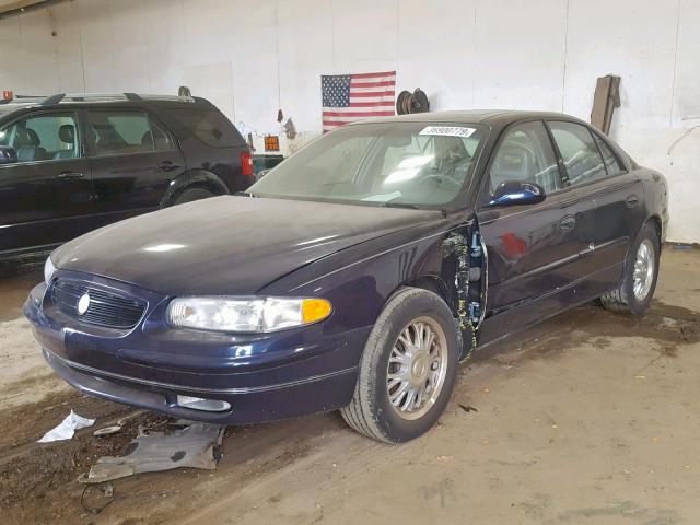 2G4WB52K431281689 - 2003 BUICK REGAL LS BLUE photo 2