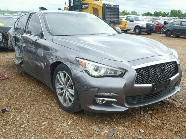 JN1BV7AR3FM390550 - 2015 INFINITI Q50 BASE GRAY photo 1