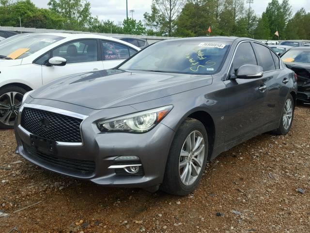 JN1BV7AR3FM390550 - 2015 INFINITI Q50 BASE GRAY photo 2