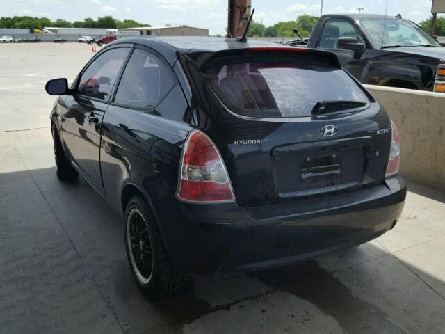 KMHCM3AC8AU180054 - 2010 HYUNDAI ACCENT BLU BLACK photo 3