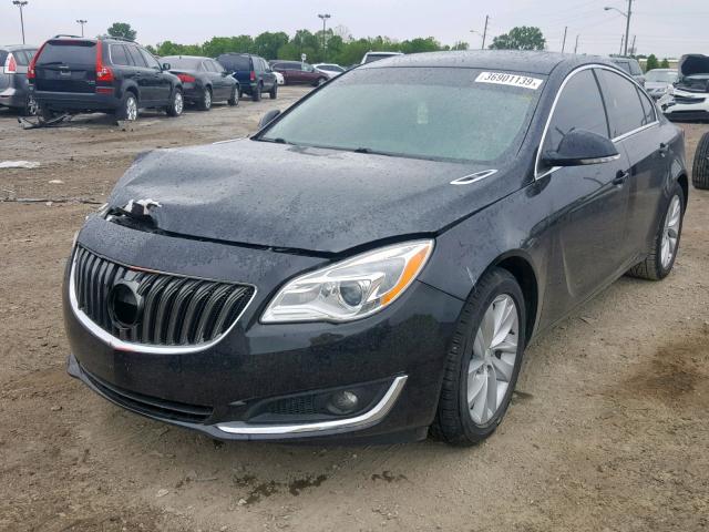 2G4GV5EK8F9155316 - 2015 BUICK REGAL BLACK photo 2