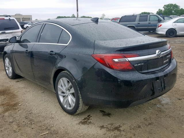 2G4GV5EK8F9155316 - 2015 BUICK REGAL BLACK photo 3