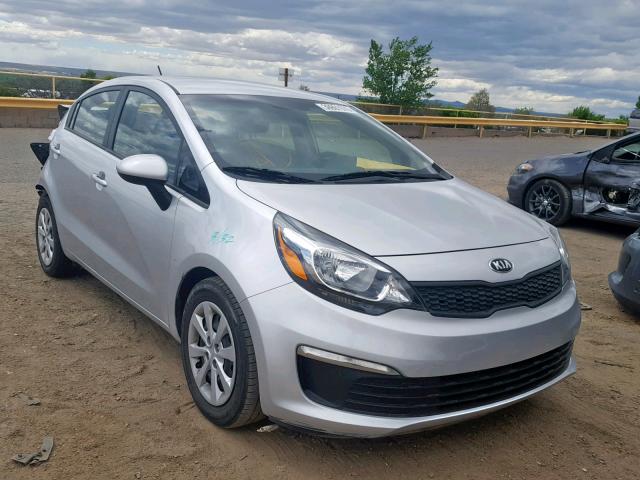 KNADM4A32G6670238 - 2016 KIA RIO LX SILVER photo 1