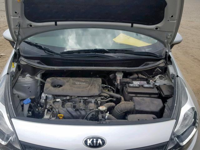 KNADM4A32G6670238 - 2016 KIA RIO LX SILVER photo 7