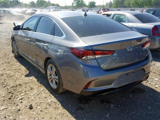 5NPE34AF2JH628993 - 2018 HYUNDAI SONATA SPO GRAY photo 3