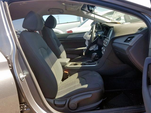 5NPE34AF2JH628993 - 2018 HYUNDAI SONATA SPO GRAY photo 5