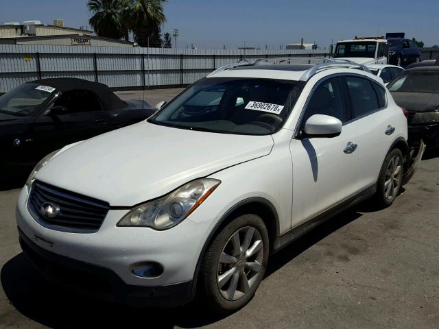 JNKAJ09F28M355280 - 2008 INFINITI EX35 BASE WHITE photo 2