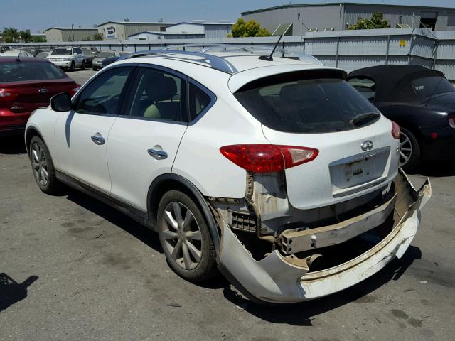 JNKAJ09F28M355280 - 2008 INFINITI EX35 BASE WHITE photo 3