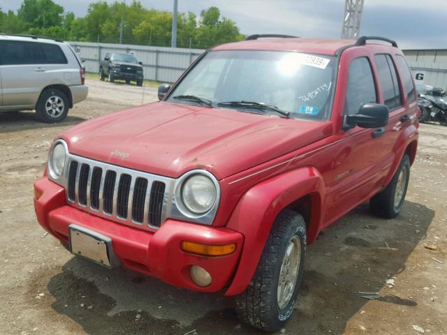 1J8GL58K42W251637 - 2002 JEEP LIBERTY LI RED photo 2