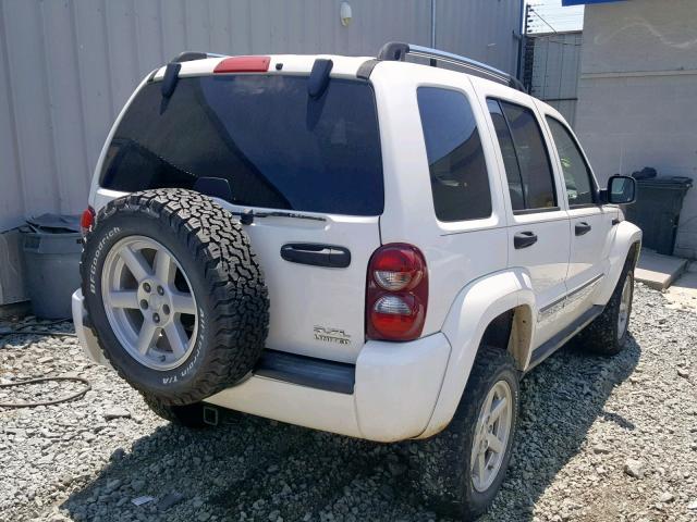 1J8GL58K05W513528 - 2005 JEEP LIBERTY LI WHITE photo 4