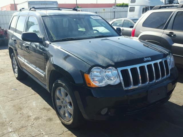 1J8HS58N58C132359 - 2008 JEEP GRAND CHER BLACK photo 1