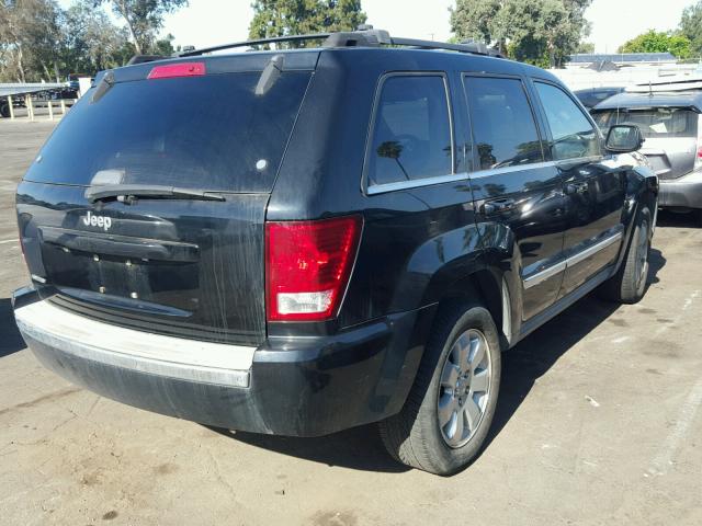 1J8HS58N58C132359 - 2008 JEEP GRAND CHER BLACK photo 4