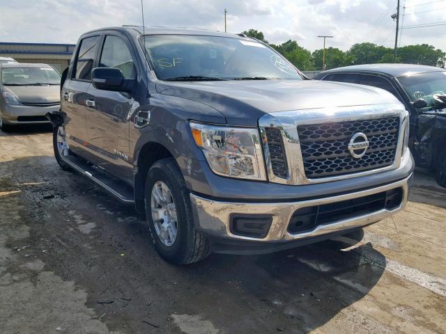 1N6AA1EK5HN531918 - 2017 NISSAN TITAN S GRAY photo 1