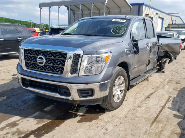 1N6AA1EK5HN531918 - 2017 NISSAN TITAN S GRAY photo 2