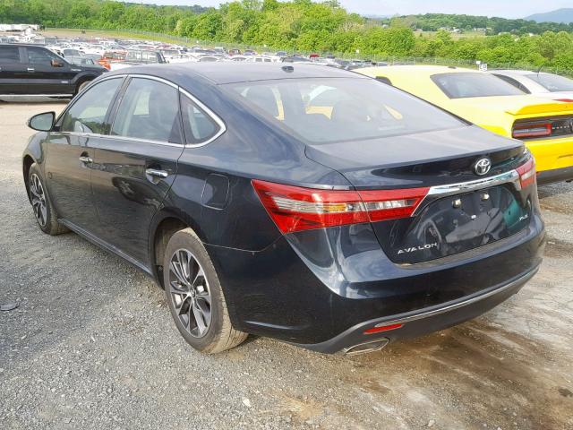 4T1BK1EB0JU283573 - 2018 TOYOTA AVALON XLE BLUE photo 3