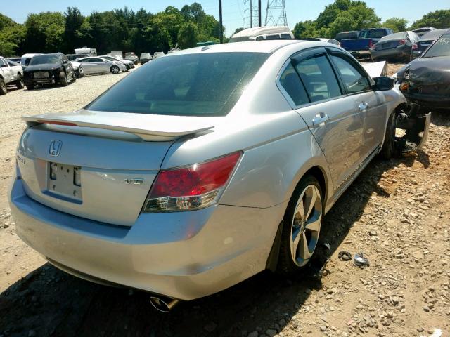 1HGCP36848A001246 - 2008 HONDA ACCORD EXL SILVER photo 4