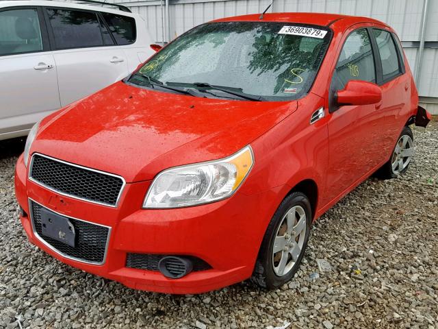 KL1TD6DEXBB133342 - 2011 CHEVROLET AVEO LS RED photo 2